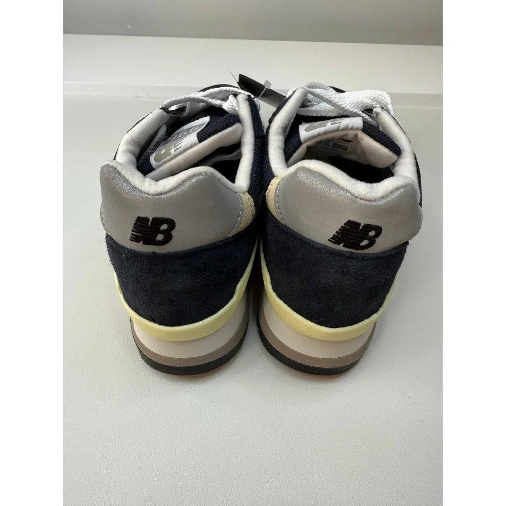 New Balance 996 Made USA Navy Blue Suede Mesh Sneakers Youth 6 Womens 7.5 New